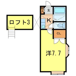シェリール・ミニB棟【2階】の間取り
