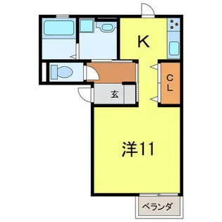 インテレクト【103号室】の間取り