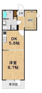 VENT BLEU御幸町【1階】の間取り