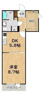 VENT BLEU御幸町【2階】の間取り