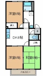 サニーコート今川 B棟(V)【2階】の間取り