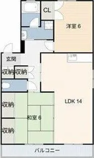 アネックス水越【2階】の間取り