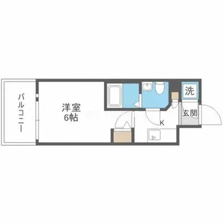 エスリード大阪NAGAHORI GATE【13階】の間取り