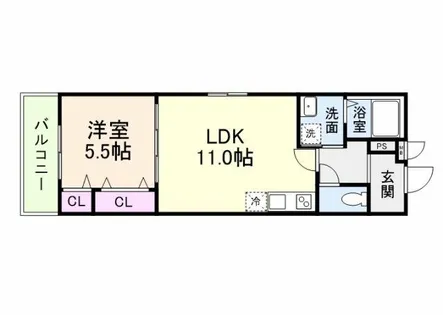 フジパレス教興寺三丁目Ⅱ【1階】の間取り