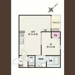 Jack matsunokiⅠ【1階】の間取り