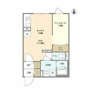 GVIVRE東別院【3階】の間取り