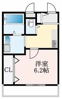 大阪府大阪狭山市茱萸木3丁目【アパート】の間取り