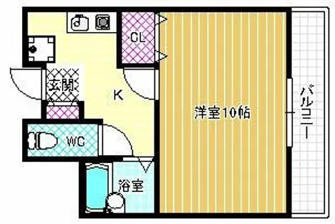 グランドール天美【5階】の間取り