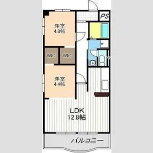 第2桔梗ビル【4階】の間取り