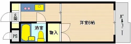 サザンハイツ【102号室】の間取り