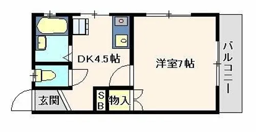 プチメゾン【201号室】の間取り