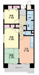 グラマシー立売堀【8階】の間取り