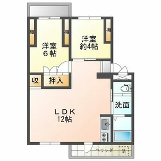 厚生年金住宅C棟【4階】の間取り