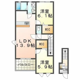 ルマージュ神戸5番館【1階】の間取り