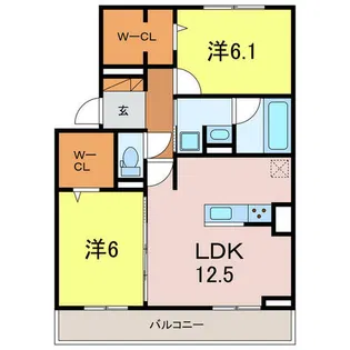 D-avance今本町A【1階】の間取り