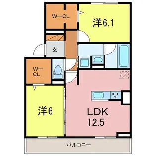 D-avance今本町A【2階】の間取り