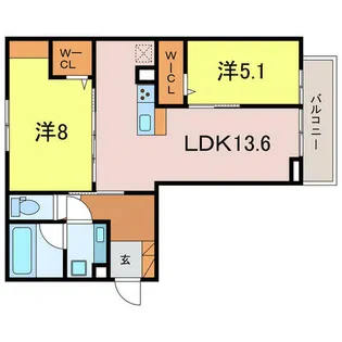 D-avance今本町C【1階】の間取り