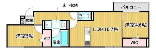 D-residence岡町【1階】の間取り