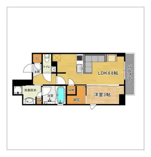 クレアホームズプラン博多祇園【7階】の間取り
