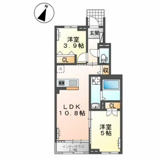 Marin白水ヶ丘【1階】の間取り