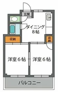パークハイツかずみ【5階】の間取り