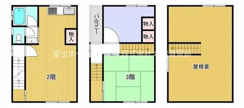大阪府大阪市住吉区墨江3丁目【一戸建】の間取り