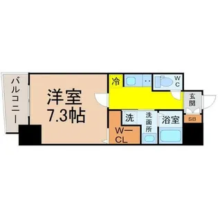 S-RESIDENCE今池駅前【6階】の間取り
