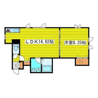 クラージュN16【2階】の間取り