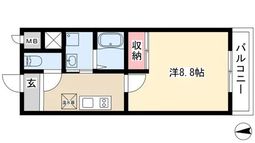 ハイツ山光【2階】の間取り
