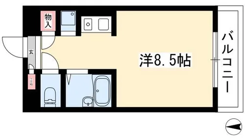 グランドハイネス御成【305号室】の間取り