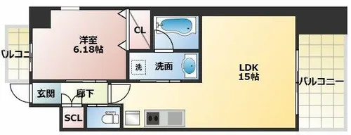プレジオ帝塚山【3階】の間取り