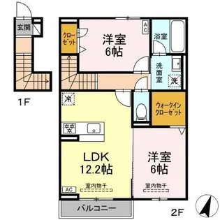 ホープ21 Ⅱ【2階】の間取り