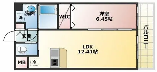 プレジオ帝塚山【8階】の間取り