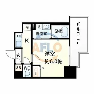 エスリードレジデンス大阪グランノースⅡ【3階】の間取り