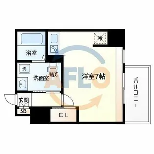 ドゥーエ江坂Ⅲ【14階】の間取り