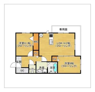D-ROOMプラーナ【101号室】の間取り