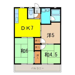 トモエハイツ【2階】の間取り