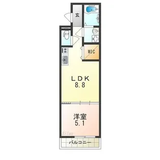 大阪府堺市西区浜寺諏訪森町西3丁【アパート】の間取り