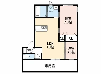 グランシャリオ【1階】の間取り