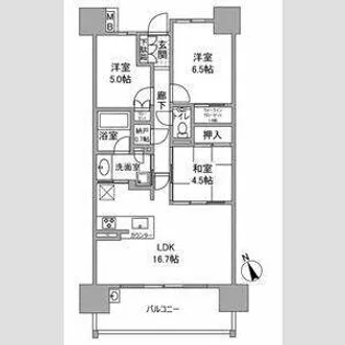 プラウド共和センターマークス【702号室】の間取り