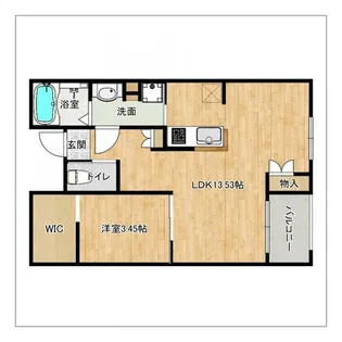 THE APARTMENT IIKURA【211号室】の間取り