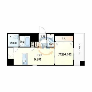 スプランディッド新大阪Ⅷ【15階】の間取り