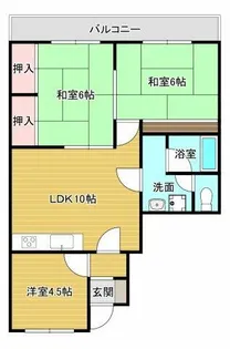 パークサイド青葉【2階】の間取り