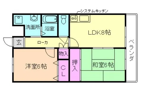 コウジィコート【3階】の間取り