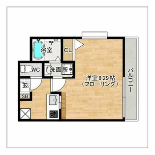 エンクレスト吉塚【6階】の間取り