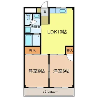 滝谷ユタカハイツ【102号室】の間取り