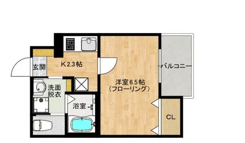 シャルマンシーナ井尻【1階】の間取り