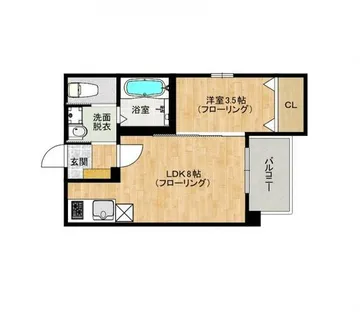 シャルマンシーナ井尻【2階】の間取り