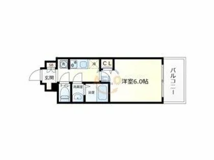 プレリス北巽駅前ラバルス【4階】の間取り