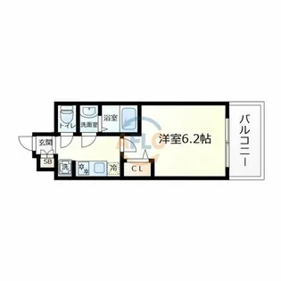 プレリス北巽駅前ラバルス【9階】の間取り